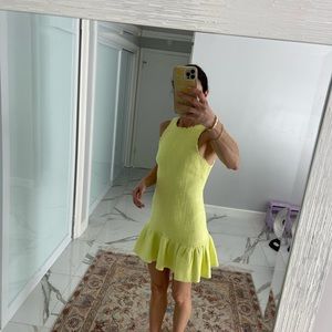 Fun yellow tweed dress